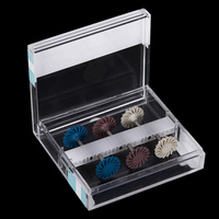 6 sztuk/pudło AZDENT Dental Composite polerowanie diamentowy System RA Disc higiena jamy ustnej zęby polerka zestawy spiralne Flex Brush Burs 6